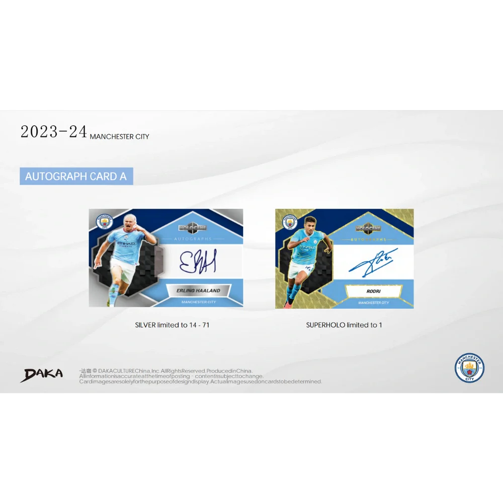 Daka 2023-24 Manchester City Holocene - Hobby Box - Only on seatfan