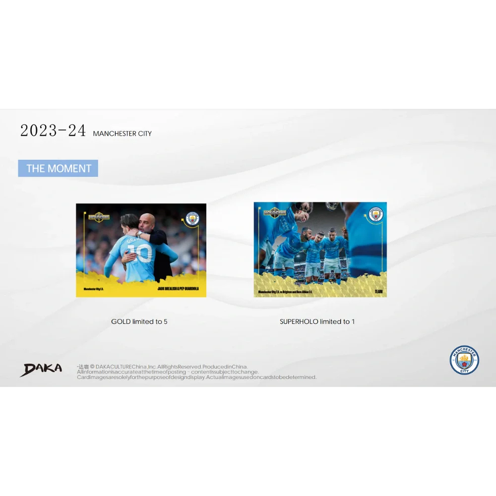 Daka 2023-24 Manchester City Holocene - Hobby Box - Only on seatfan