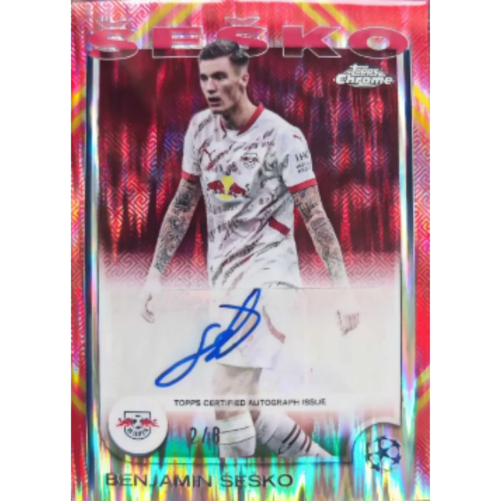 Topps 2024-25 Chrome UEFA Club Competitions Hongbao Edition - Hobby Box - Only on seatfan