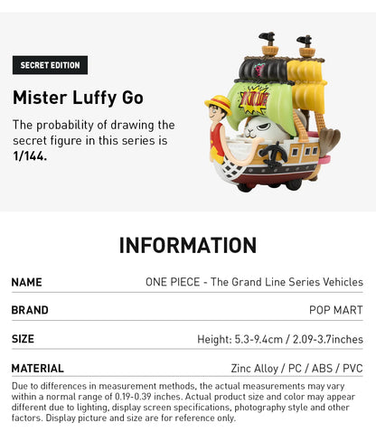 POP MART - One Piece - The Grand Line Series Vehicles Blindbox - Only on seatfan
