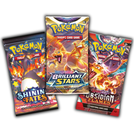 Pokemon - Charizard Booster Bundle - Obsidian Flames, Brilliant Stars & Shining Fates [ENG] - Only on seatfan