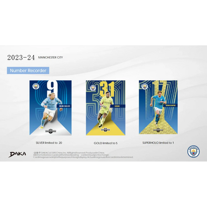 Daka 2023-24 Manchester City Holocene - Hobby Box - Only on seatfan