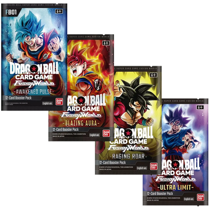 Dragon Ball Super Card Game - Fusion World -  Booster Bundle - FB01 FB02 FB03 FB04 - [ENG] - Only on seatfan