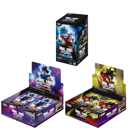 Dragon Ball Super Card Game - Fusion World Display Bundle - FB01 [JP] , FB02 & FB03 [ENG] - Only on seatfan