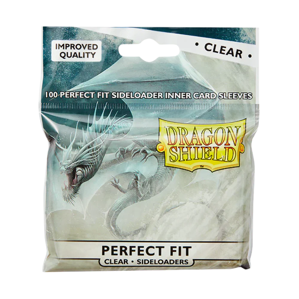 Dragon Shield - Standard Perfect Fit Sideloading Sleeves Clear (100 Sleeves) - Only on seatfan