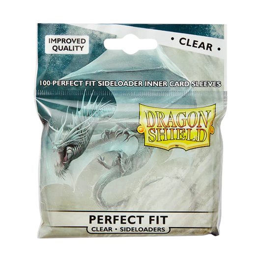 Dragon Shield - Standard Perfect Fit Sideloading Sleeves Clear (100 Sleeves) - Only on seatfan