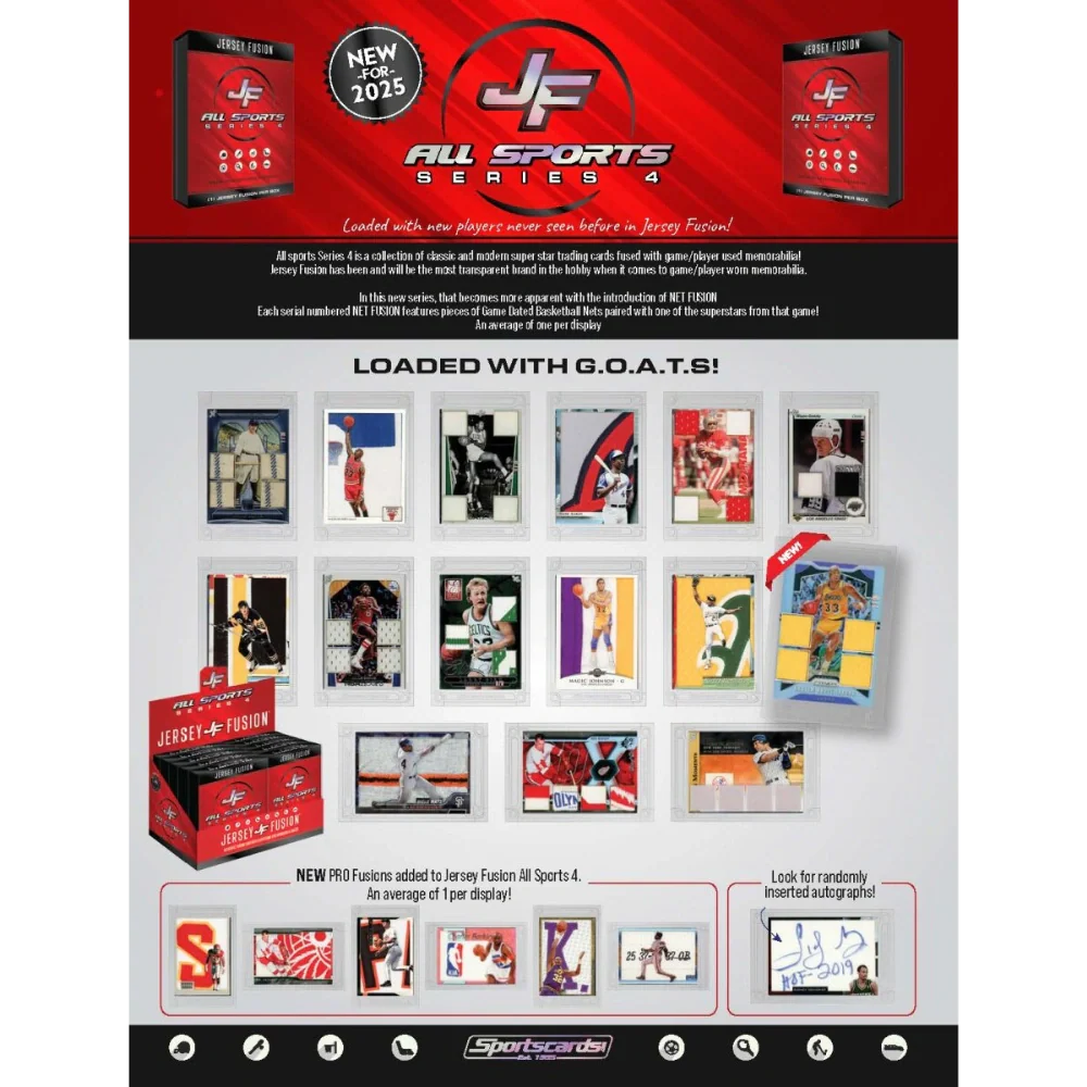 Jersey Fusion 2025 All Sports Series 4 - Hobby Box - Only on seatfan