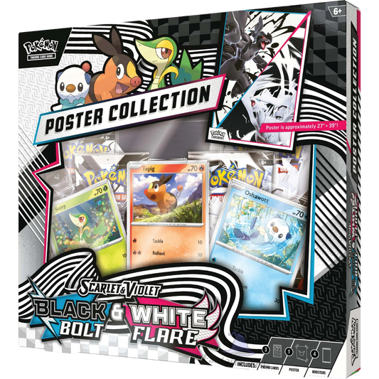 Pokemon - Schwarze Blitze & Weiße Flammen - Poster Kollektion - [DE] - Only on seatfan