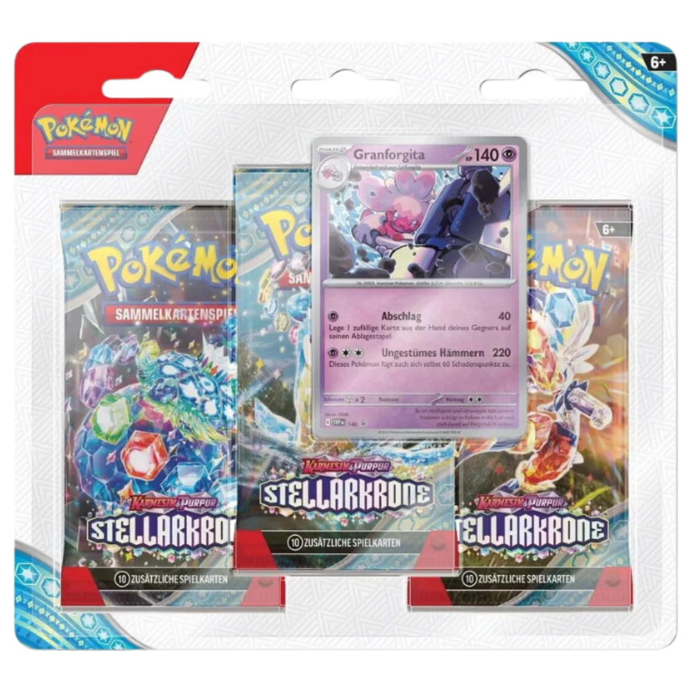 Pokemon - Stellarkrone - 3er Blister - [DE] - Only on seatfan