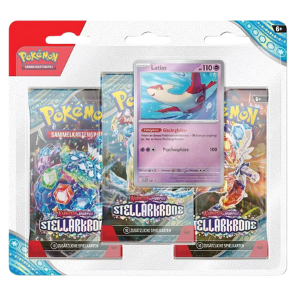 Pokemon - Stellarkrone - 3er Blister - [DE] - Only on seatfan