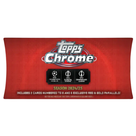 Topps 2024-25 Chrome UEFA Club Competitions Hongbao Edition - Hobby Box - Only on seatfan